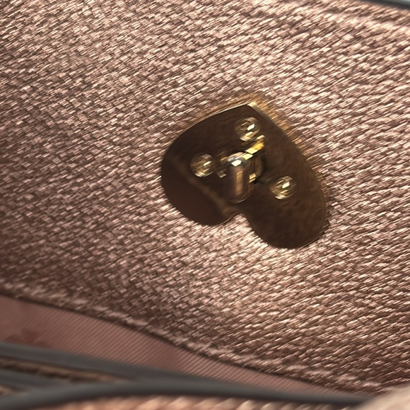 KATE SPADE NEW YORK Marti Spade Stud Small Bucket Bag - Golden Pea Metallic - Picture 13 of 16